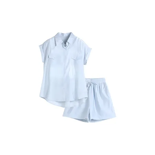 Hang Yi Court Casual Suits Women's Blue