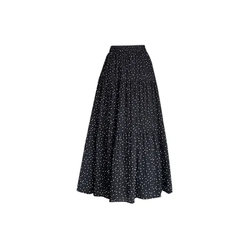 ABCMININ Casual Long Skirts Women's Black