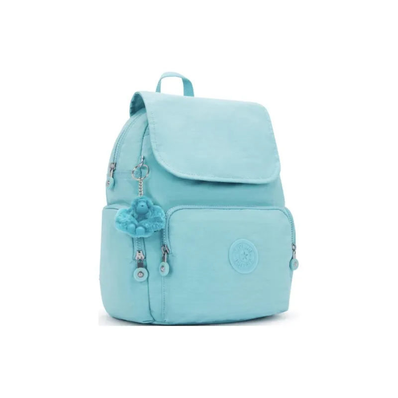 Kipling Recycled Polyamide Backpack Small Size Unisex Deep Sea Green-1