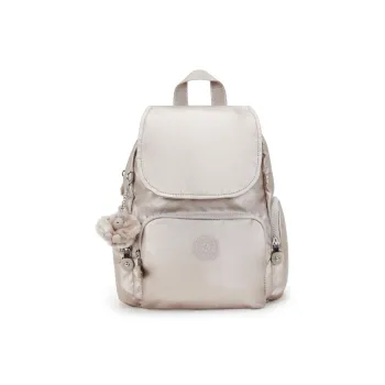 Kipling Polyamide Backpack Small Size Women's Metallic Finish