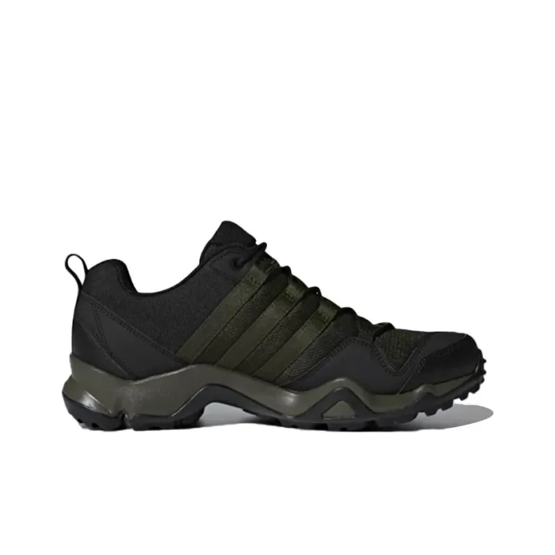 Adidas Terrex Ax2r Cushioning Wear Resistant Low Top Outdoor Shoes Men's Black Green-1
