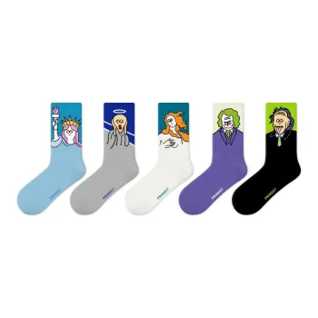 Primeet Mid Calf Socks Unisex 5 Pack