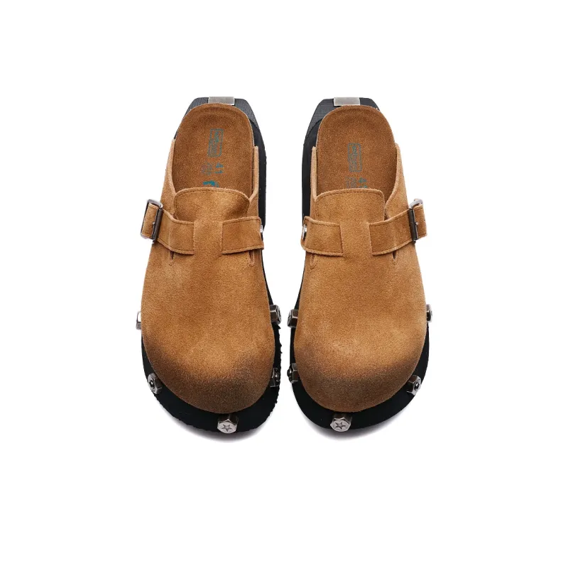 Zuogedu Rubber Sole Slip Resistant Platform Height Increasing 5cm Outerwear Closed Toe Slippers Unisex-4