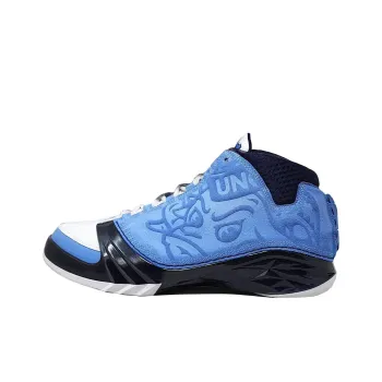 Jordan Air Jordan 23 North Carolina PE Abrasion Resistant Breathable Mid Top Vintage Basketball Shoes Men's Blue Black