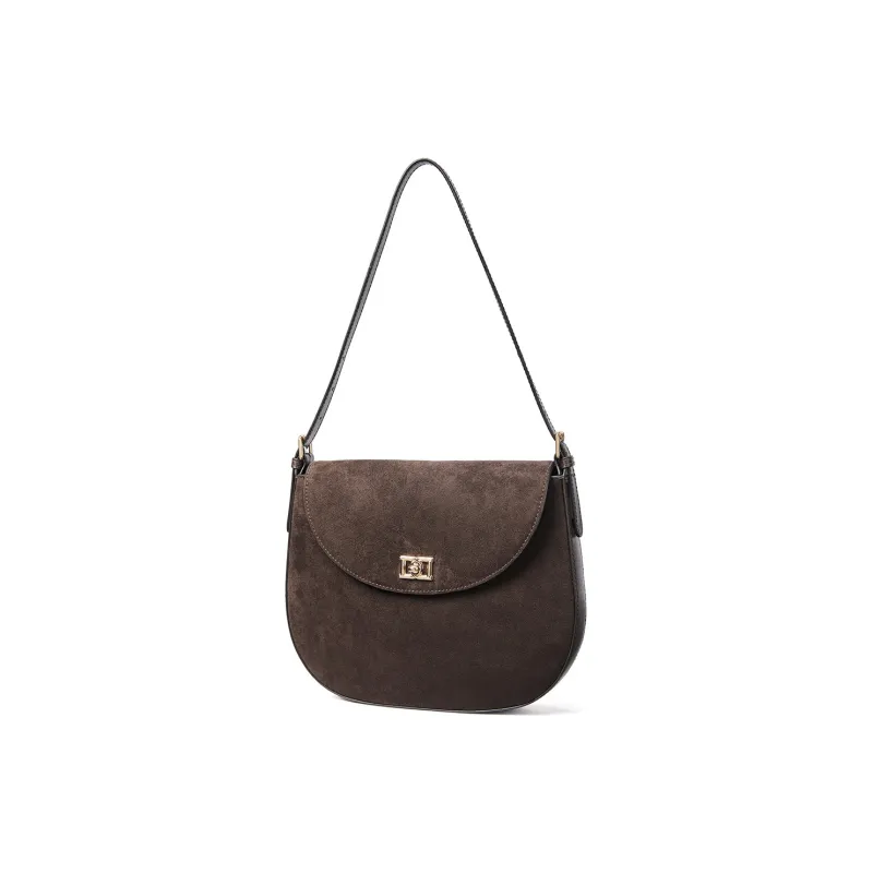 RED DRAGONFLY Cow Leather Crossbody Handbag, Shoulder Bag Regular Women's Caramel/Coffee-9