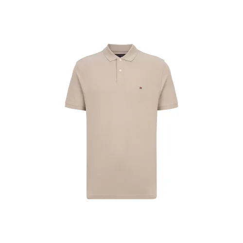 Tommy Hilfiger 1985 Series Polo Shirts Men Light Khaki