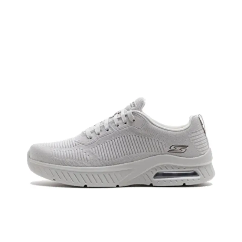 Skechers Durable Breathable Low Top Running Shoes Men's White-0