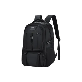 SEPTWOLVES Oxford Backpack Double Shoulder Laptop Bag Regular Men's Black