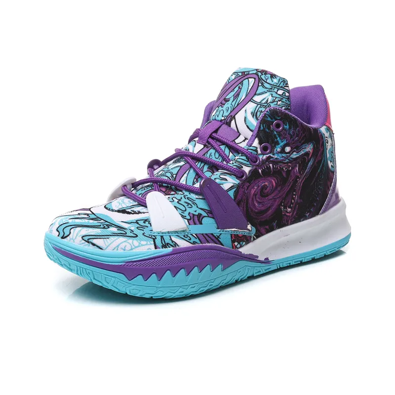 BURCOME Anti Slip Wear Resistant Breathable Moisture Wicking Mid Top Basketball Shoes Unisex-1