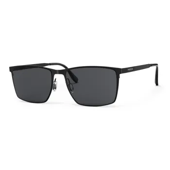 PARZIN Steel Rectangular Ink Lenses Men's