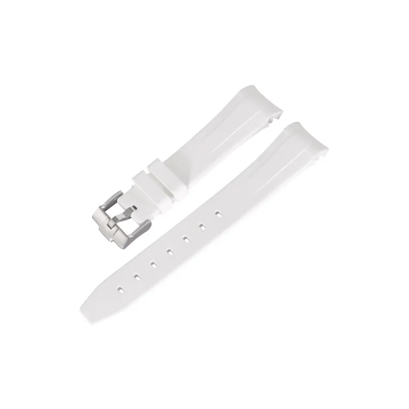 VAGENARI Fluoroelastomer Strap Compatible With Rolex 116610 116613 114060 Pin Buckle Style Watch Band Unisex-1