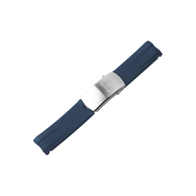 VAGENARI Fluoroelastomer Strap Compatible With OMEGA Seamaster Planet Ocean 300M Steel Band Model Watch Band Unisex-10