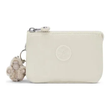 Kipling Polyamide Wallet Small Size Women's Beige Pearl