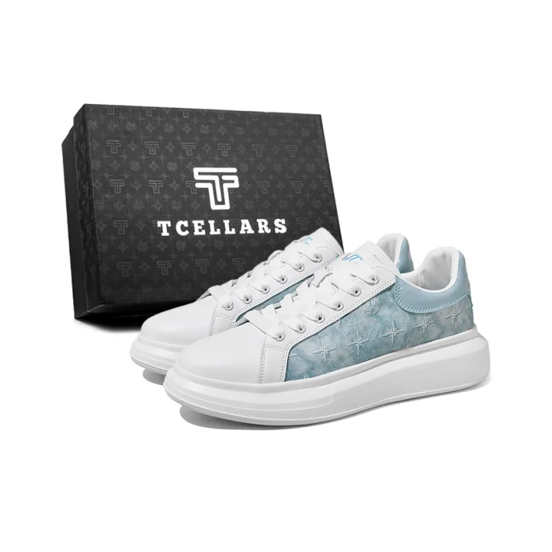 TCELLARS Cushioning Height Increasing Abrasion Resistant Lightweight Slip Resistant Low Top Skateboard Shoes Unisex-0