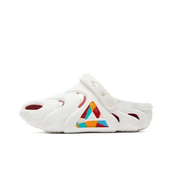 PEAK Taichi Long Clogs Sandal Men's Milky White Red
