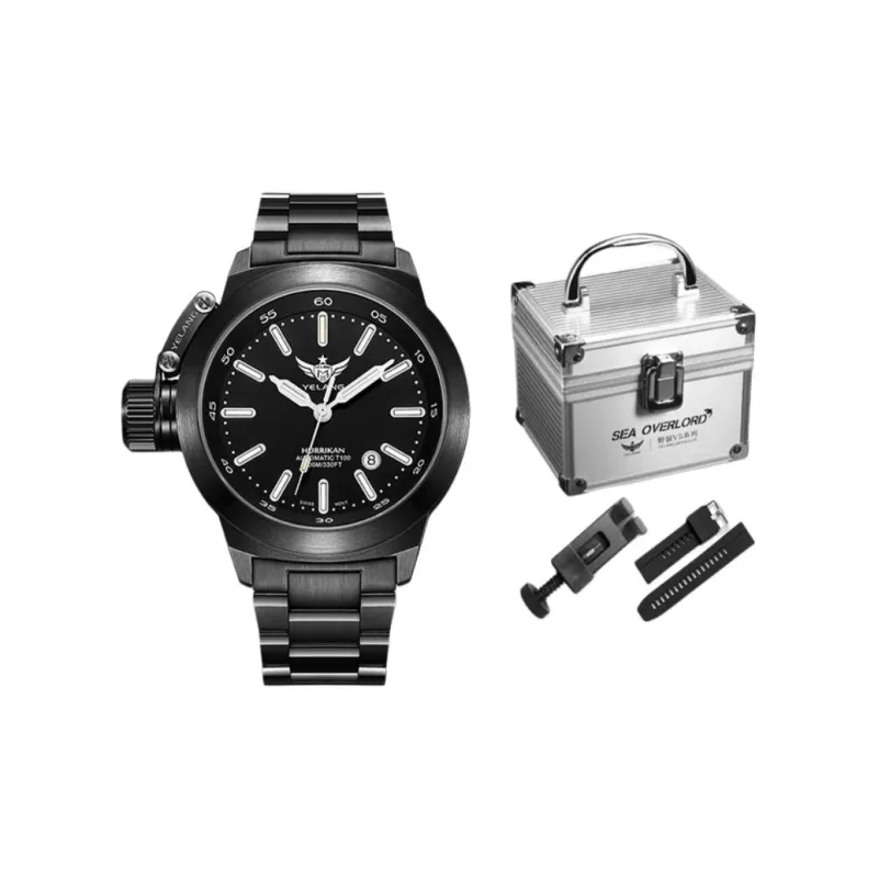YELANG Automatic Mechanical Movement Stainless Steel Strap Watch Men's Watches Black Dial-23