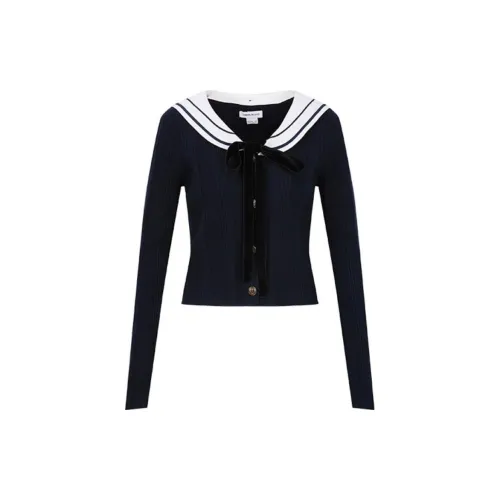 URBAN REVIVO Knitwear Women's Navy Blue