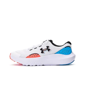 Under Armour Anti-Slip Wear-Resistant Breathable Moisture-Wicking Full-Coverage Low-Top Running Shoes Unisex White