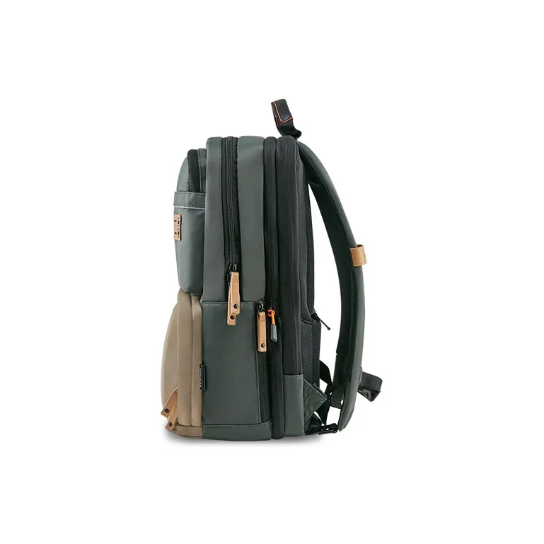 ECHOLAC Nylon Backpack Tubas Unisex Black/Army Green/Gray-7