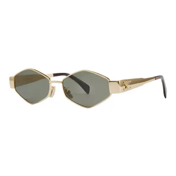 CELINE Plate Frame With Metal And Metal Irregular Shape Sunglasses Women's Multicolor