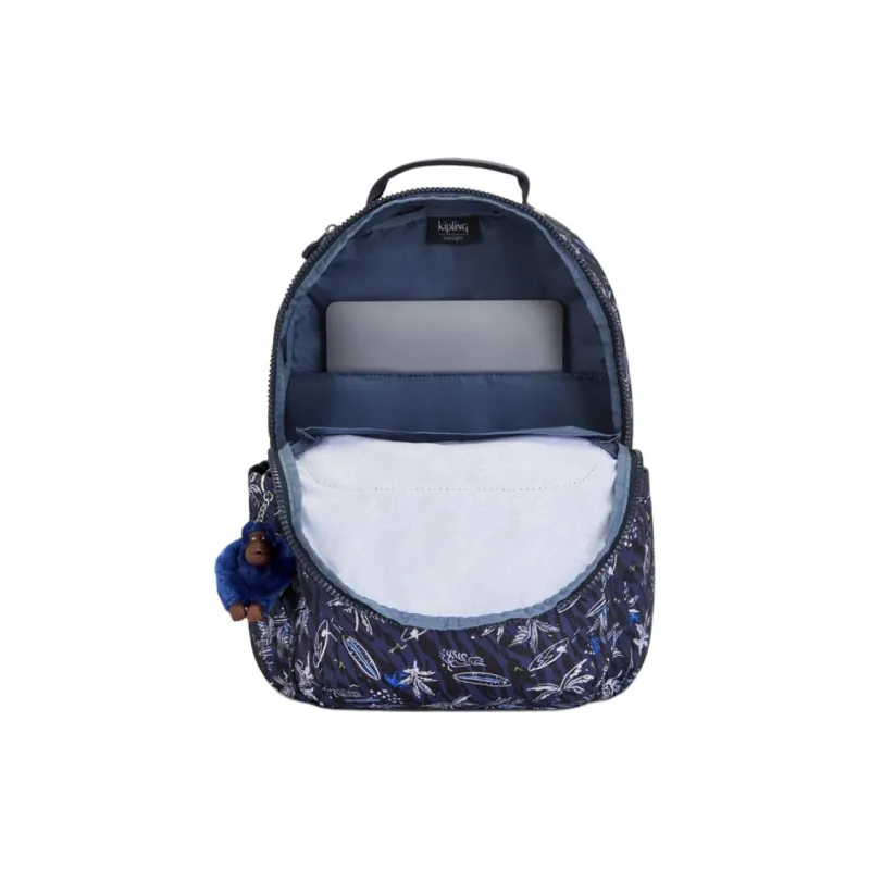 Kipling Recycled Polyester Backpack Large Size Men's Purple-3