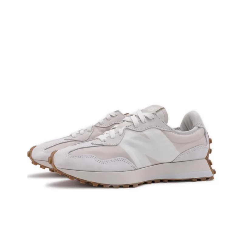 New Balance NB 327 Anti Slip Wear Resistant Low Top Casual Shoes Unisex Pink White-2