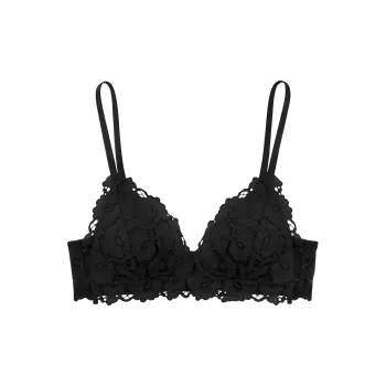 Flowers In Water Bra Women's Black