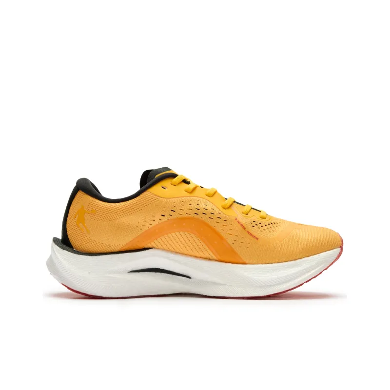QIAODAN Strong Winds 2.0 Cushioning Anti-Slip And Wear-Resistant Rebound Low-Top Running Shoes Men's Yellow Orange-1