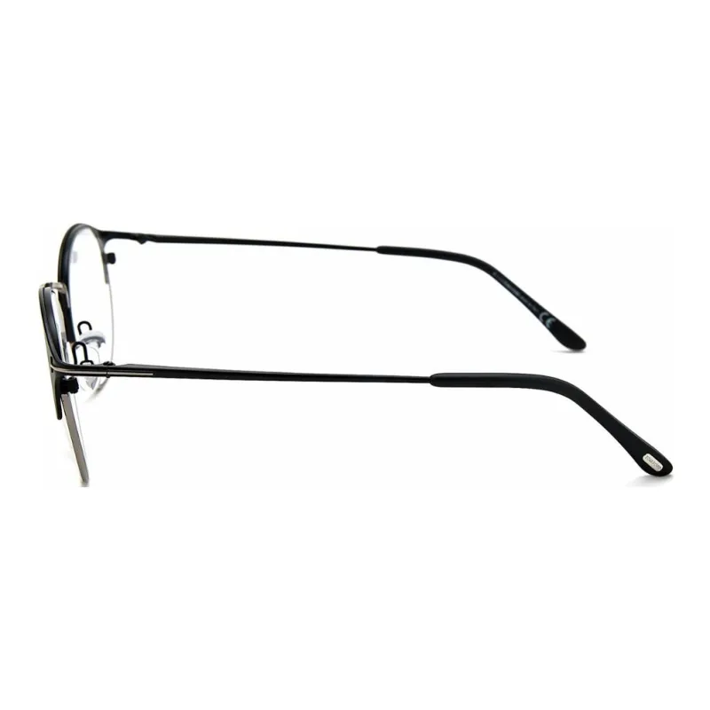 TOM FORD Metal Italy Version Plate Round Eyeglass Frames Unisex Black-2