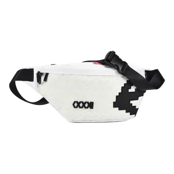 COEXISTENCE Polyester Sling Bag, Crossbody Bag, Fanny Pack Regular Unisex White