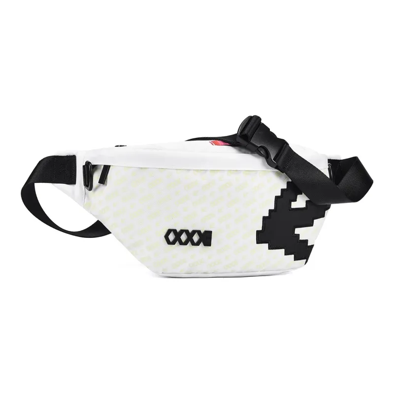 COEXISTENCE Polyester Sling Bag, Crossbody Bag, Fanny Pack Regular Unisex White-0