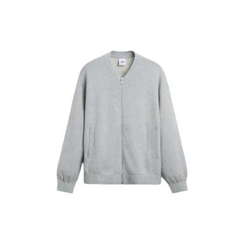 ZARA Cashmere Sweaters Men Marbled Gray