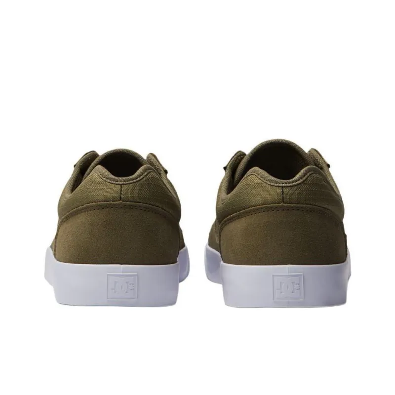 DC Shoes Low Top Skateboard Shoes Men's Olive Green-3