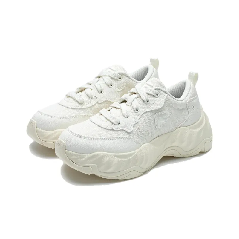 FILA FUSION STARFISH II Anti Slip Wear Resistant Low Top Casual Shoes Women's Snow-1