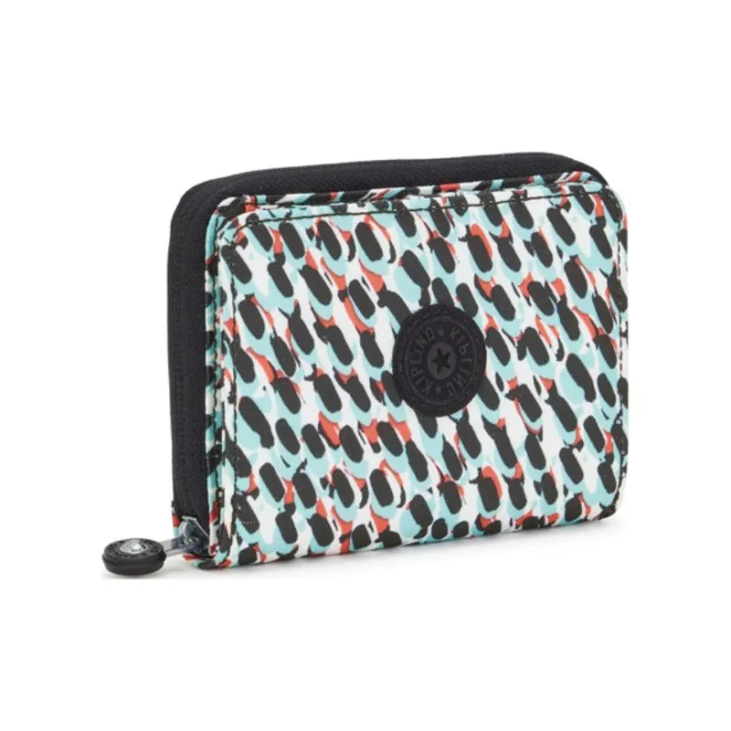 Kipling Recycled Polyester Wallet Medium Size Women's Black & Multicolor-1