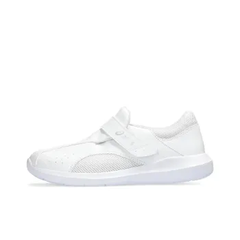 Asics Slip Resistant Low Top Running Shoes Unisex White