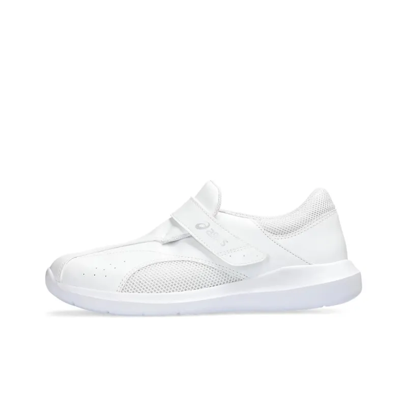Asics Slip Resistant Low Top Running Shoes Unisex White-0