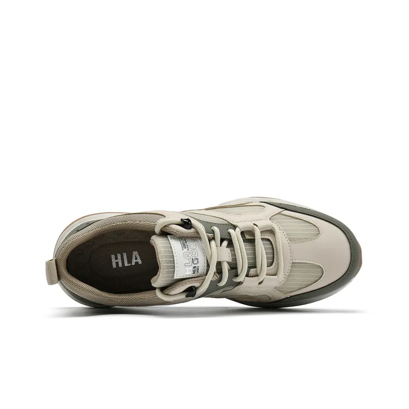 HLA Trendy Patchwork Breathable Athletic Shoes With Height Increase Wear-Resistant Versatile Casual Shoes Men's-9