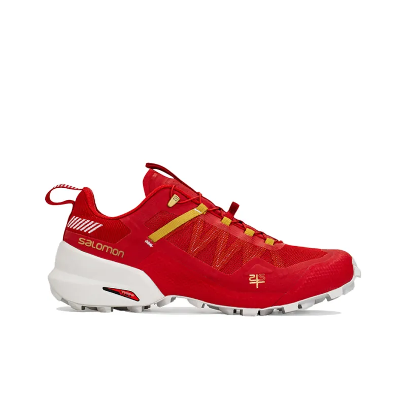 SALOMON Cushioning, Slip Resistant, And Abrasion Resistant Low Top Running Shoes Unisex Red-1