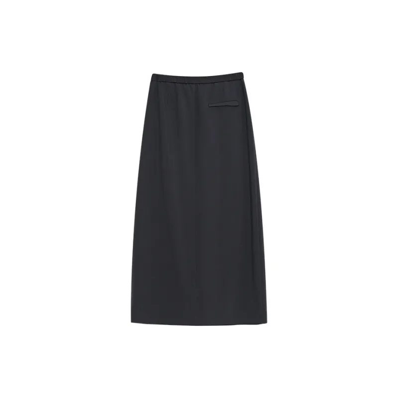 THE SEA LIFE Casual Long Skirt Women's Clover Gray-1