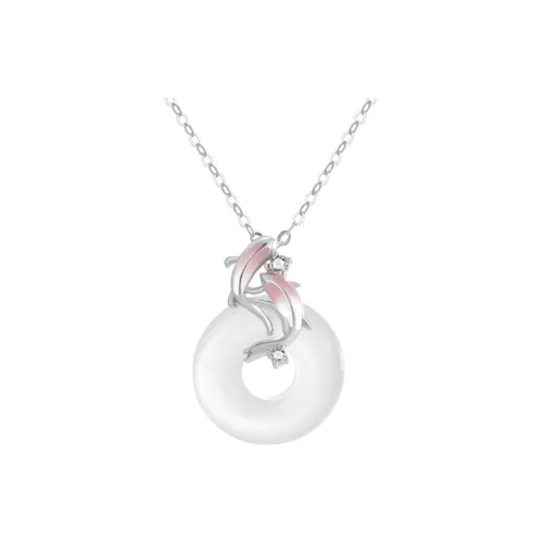 Emerald Dynasty Chalcedony Jade Necklaces Women's