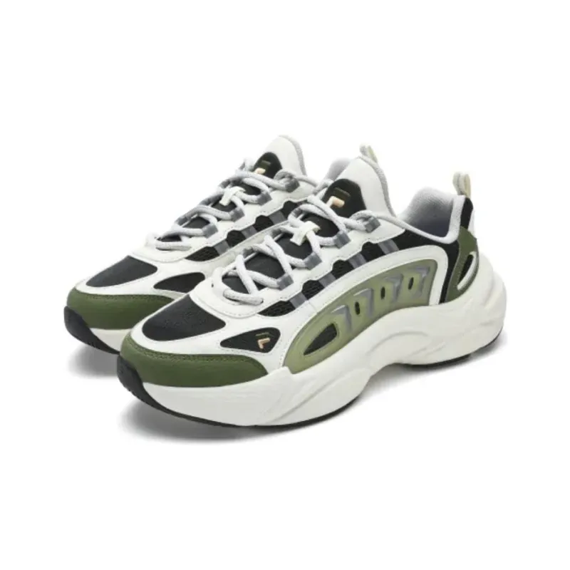 FILA FUSION SKY TRAIL DX Fishbone Head Chunky Sneakers Men Low Top White Green Black Gray-2