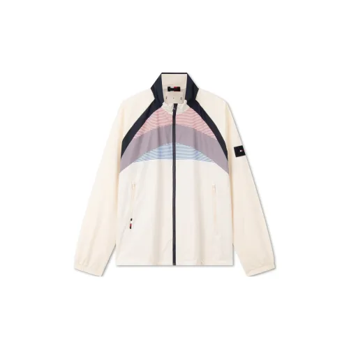 Tommy Hilfiger Jackets Men Off White Patchwork 0K4