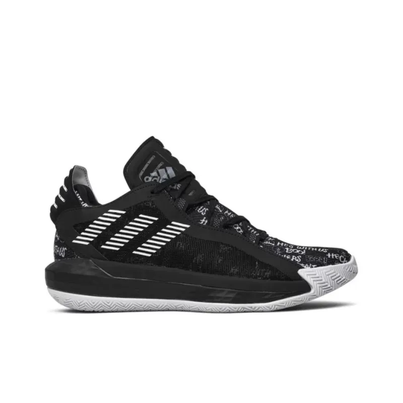 Adidas Dame 6 Core Black White-1