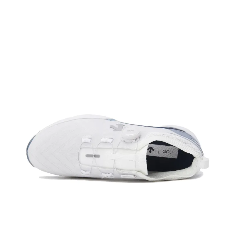 DESCENTE EAGLE FLEX BOA® Cushioning, Slip Resistant, And Abrasion Resistant Low Top Golf Shoes Men's White Blue-3