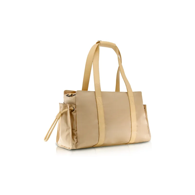 Unitude Nylon With Split Cow Leather Handbag Shoulder Bag Unisex-2