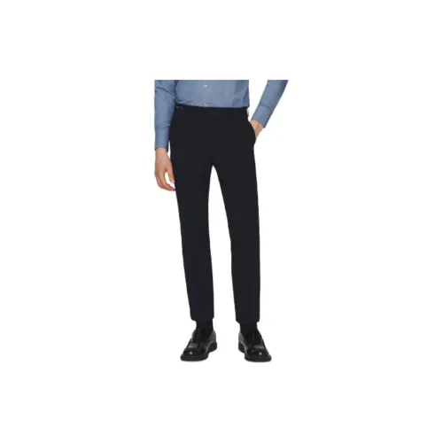 JODOLL Suit Trousers Men Navy Blue