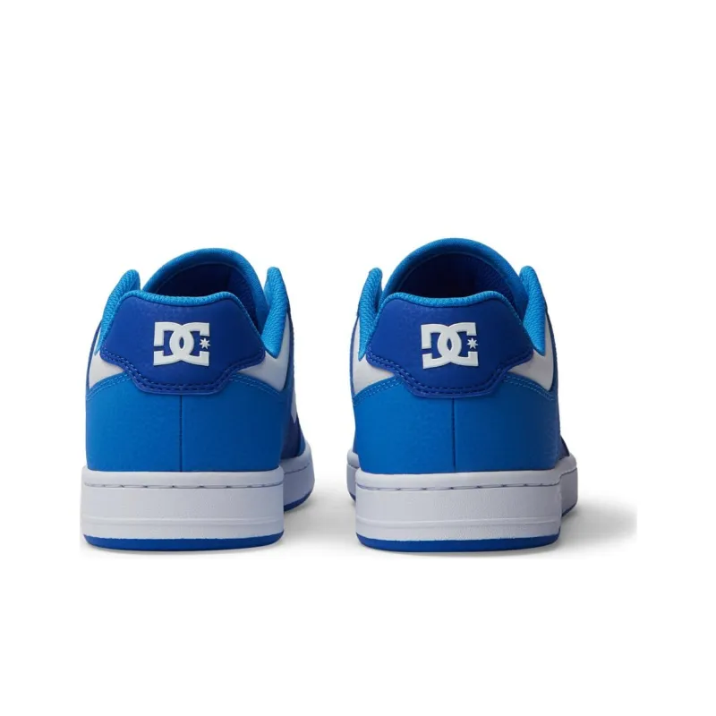 DC Shoes MANTECA Low Top Skateboard Shoes Men's Blue White-4