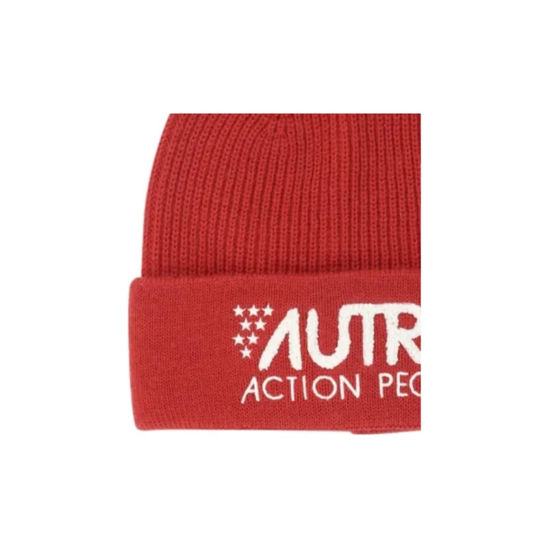 AUTRY Logo Detailed Turn Up Beanie-1