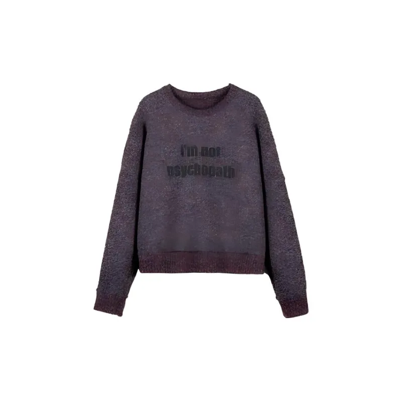 The Last Redemption FW22 Sweater Men's Grape Purple-1